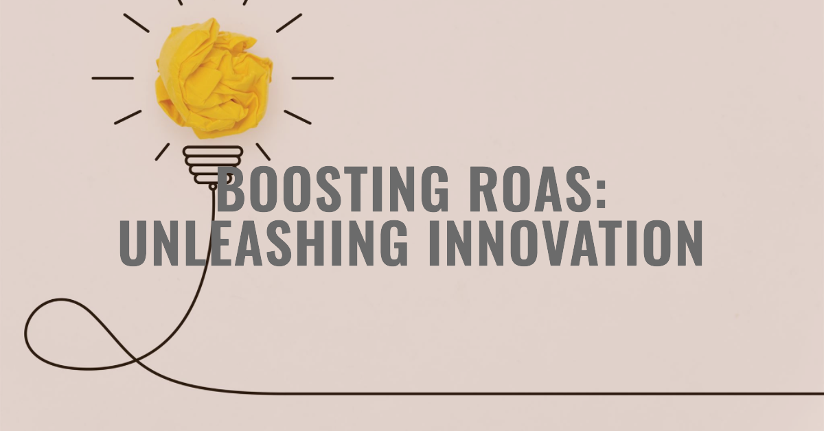 Create a unique 1080x564px header image for a blog article titled Boosting ROAS Unleashing Innovation in Subscription Businesses