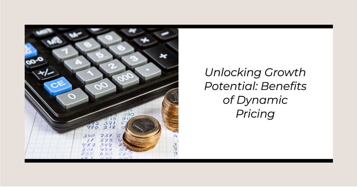 Create a unique 1080x564px header image for a blog article titled Unlocking Growth Potential Experience the Benefits of Dynamic Pricing 1