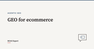 Cover image for the post: GEO for ecommerce: what gets products into AI shopping answers