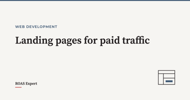 Cover image for the post: Landing pages for paid traffic: a CRO checklist